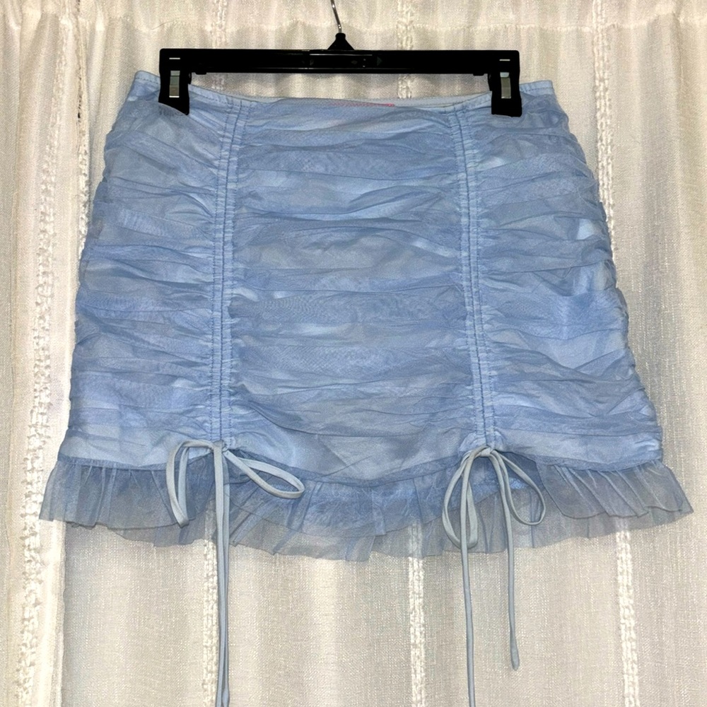 Sugar Thrillz Light Blue Mini Skirt